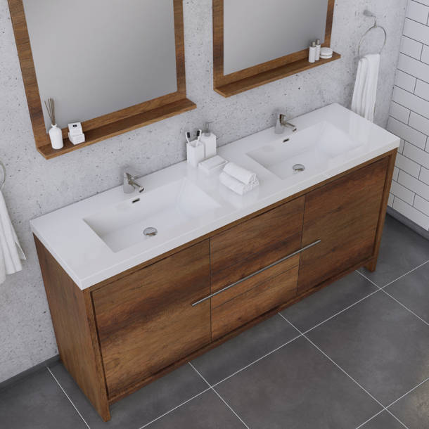 Latitude Run® Feike 60'' Freestanding Single Bathroom Vanity with
